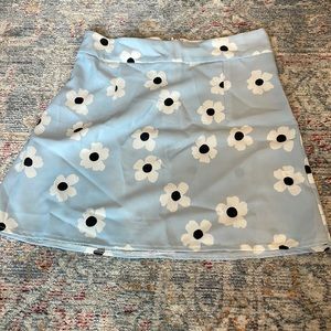 Princess Polly blue flower skirt